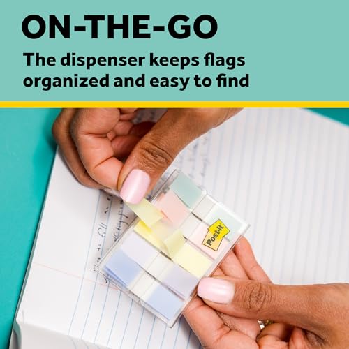 Eco-Friendly Post-it Flags, 0.47 in. x 1.7 in., One Dispenser Set