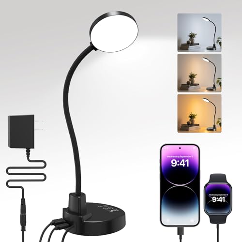 Classic 15W LED Desk Lamp with USB Charging Collection