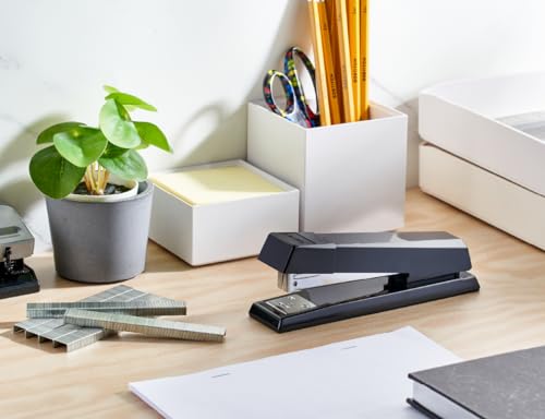 Minimalist Bostitch Office Stapler, No-Jam top-tier for Desktop, Includes Collection