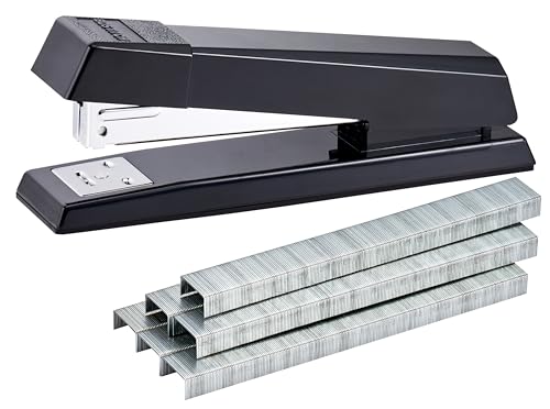 Minimalist Bostitch Office Stapler, No-Jam top-tier for Desktop, Includes Collection