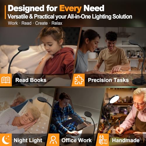 Classic 15W LED Desk Lamp with USB Charging Collection